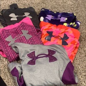 Girls under Armour hoodies.